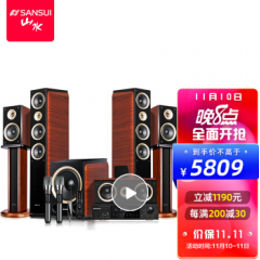 山水（SANSUI）F5 家庭影院 5.1声道音响组合套装 ...